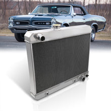 Load image into Gallery viewer, Pontiac GTO 1965-1967 / Lemans 1965-1967 / Tempest 1965-1967 Manual Transmission Aluminum Radiator
