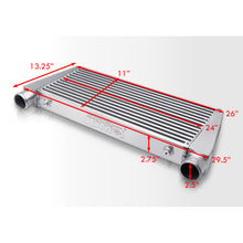 Load image into Gallery viewer, Universal Top Mount Aluminum Intercooler (Tube &amp; Fin | Overall: 29.0" x 11.0" x 2.5" | Core: 24.0" x 11.0" x 2.5" | Inlet/Outlet: 2.5")
