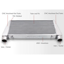 Load image into Gallery viewer, Universal Top Mount Aluminum Intercooler (Tube &amp; Fin | Overall: 29.0" x 11.0" x 2.5" | Core: 24.0" x 11.0" x 2.5" | Inlet/Outlet: 2.5")
