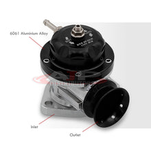 Load image into Gallery viewer, Universal Type S/RS Black Blow Off Valve BOV + 2.5&quot; Aluminum Adapter Flange Kit
