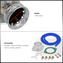 Load image into Gallery viewer, Universal Type S/RS Chrome Blow Off Valve BOV + 2.5&quot; Aluminum Adapter Flange Kit
