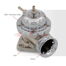 Load image into Gallery viewer, Universal Type S/RS Chrome Blow Off Valve BOV + 2.5&quot; Aluminum Adapter Flange Kit
