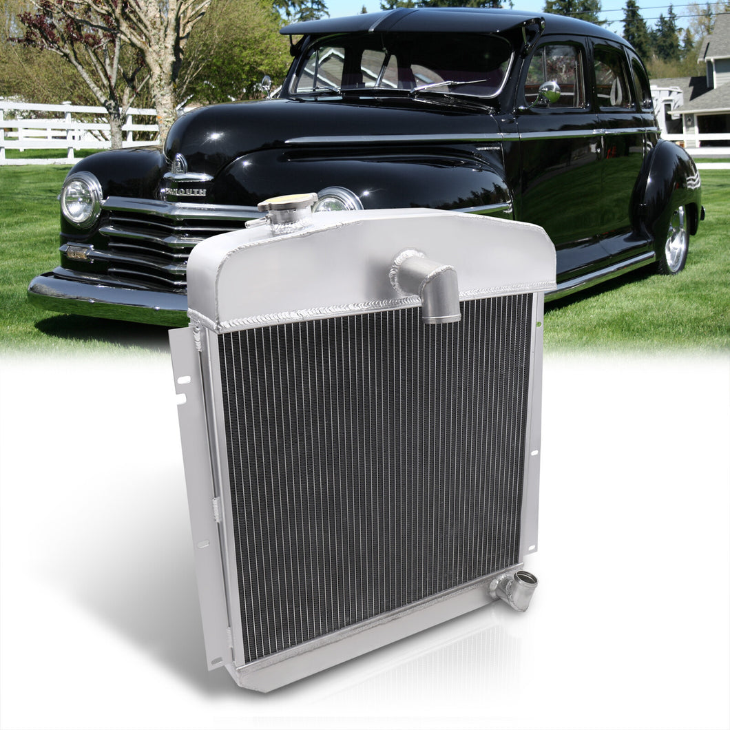 Plymouth P15 Deluxe 1947-1949 Automatic & Manual Transmission Aluminum Radiator