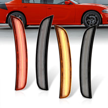 Load image into Gallery viewer, Dodge Charger 2015-2022 LED Clear Lens Front Amber + Red Rear Side Markers Lights
