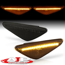 Load image into Gallery viewer, BMW X3 X5 X6 E70 E71 E72 F25 2007-2014 Front Amber Sequential LED Side Marker Lights Smoke Len
