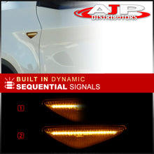 Load image into Gallery viewer, BMW X3 X5 X6 E70 E71 E72 F25 2007-2014 Front Amber Sequential LED Side Marker Lights Smoke Len
