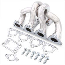 Load image into Gallery viewer, Honda Civic 1988-2000 / CRX 1988-1991 / Del Sol 1993-1997 D-Series D15 D16 T3 Stainless Steel Turbo Manifold
