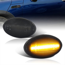 Load image into Gallery viewer, Mini Cooper Hatchback R50 R53 2002-2006 / Cooper Convertible R52 2004-2008 Front Amber LED Side Marker Lights Smoke Len
