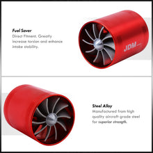 Load image into Gallery viewer, Universal 3" Dual Fan Fuel Saver Red
