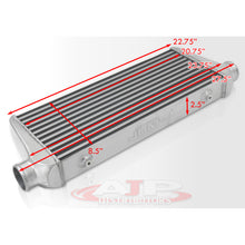 Load image into Gallery viewer, Universal Aluminum Intercooler (Tube &amp; Fin | Overall: 27.5&quot; x 8.5&quot; x 2.5&quot; | Core: 20.75&quot; x 8.5&quot; x 2.5&quot; | Inlet/Outlet: 2.5&quot;)
