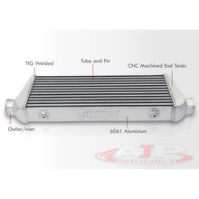Load image into Gallery viewer, Universal Aluminum Intercooler (Tube &amp; Fin | Overall: 27.5&quot; x 8.5&quot; x 2.5&quot; | Core: 20.75&quot; x 8.5&quot; x 2.5&quot; | Inlet/Outlet: 2.5&quot;)
