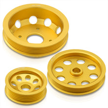 Load image into Gallery viewer, Nissan 240SX S14 S15 SR20 Underdrive Crank Pulley Gold
