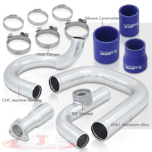 Load image into Gallery viewer, Scion XB 1.5L 2004-2006 Bolt-On Aluminum Polished Piping Kit + Blue Couplers
