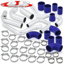 Load image into Gallery viewer, Mitsubishi Eclipse 1995-1999 420A Bolt-On Aluminum Polished Piping Kit + Blue Couplers
