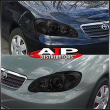 Load image into Gallery viewer, Toyota Corolla 2003-2008 Factory Style Headlights Chrome Housing Smoke Len Clear Reflector
