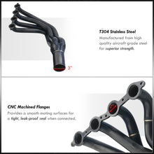 Load image into Gallery viewer, Chevrolet Corvette C6 2005-2013 Stainless Steel Long Tube Header Black + X-Pipe
