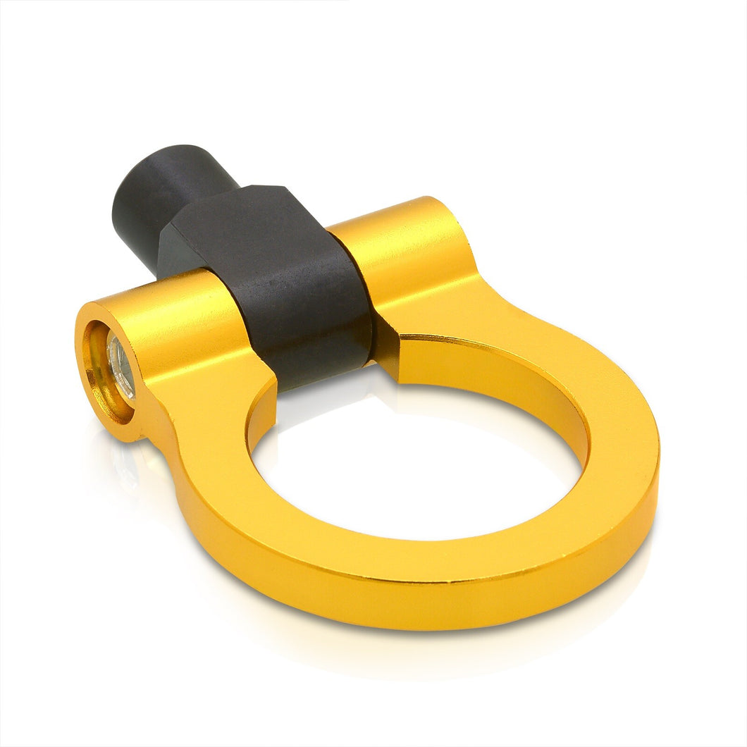 Universal Aluminum Tow Hook Ring Adapter Gold (M12x1.75 Thread)