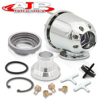Load image into Gallery viewer, Universal SQV Style Chrome Blow Off Valve BOV + Aluminum O-Ring Weldable Adapter Flange Kit
