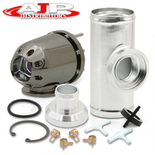 Load image into Gallery viewer, Universal SQV Style Gunmetal Blow Off Valve BOV + 2.5&quot; Aluminum Piping Flange Adapter Kit
