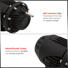 Load image into Gallery viewer, Universal SSQV Style Black Blow Off Valve BOV + 2.5" Aluminum Adapter Flange Kit
