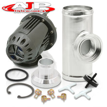 Load image into Gallery viewer, Universal SSQV Style Smoke Blow Off Valve BOV + 2.5" Aluminum Adapter Flange Kit
