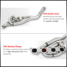 Load image into Gallery viewer, For 1991-1998 Nissan 240SX S13 S14 2.4L KA24DE DOHC 1-Piece Stainless Steel 4-2-1 Long Tube Header Exhaust Manifold
