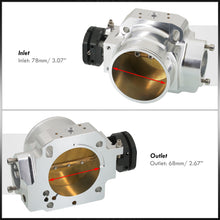 Load image into Gallery viewer, D/B/F/H-Series 68mm Throttle Body Plate Chrome w/ Chrome Gate
