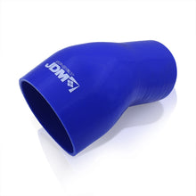 Load image into Gallery viewer, 2.75&quot; to 4&quot; 45 Degree Reducer Silicone Coupler Blue
