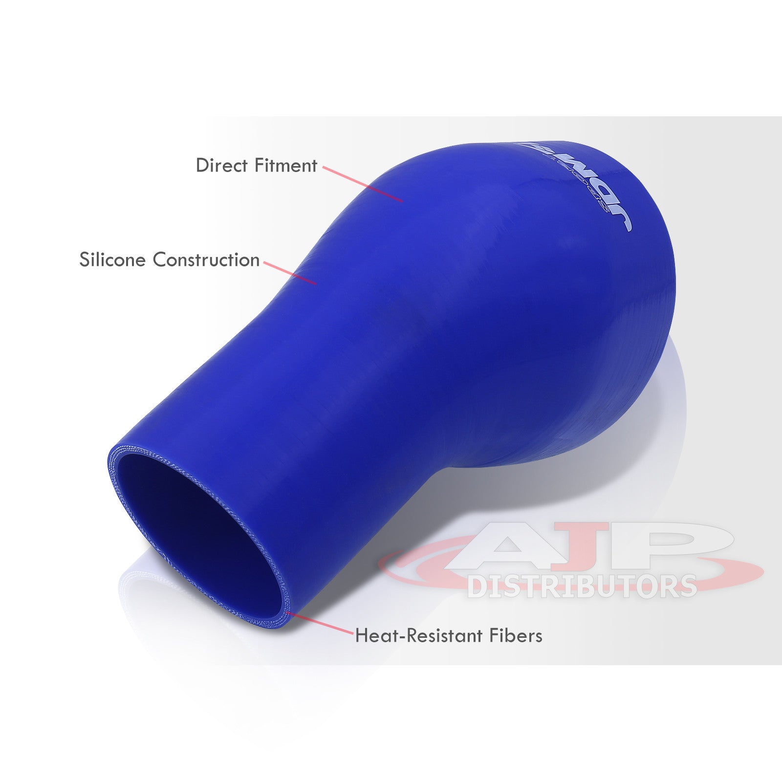 45 Degree Silicone Reducer Coupler 2.75-3" ID With T-Bolt Clamps - 4-Ply Reinforced Hose