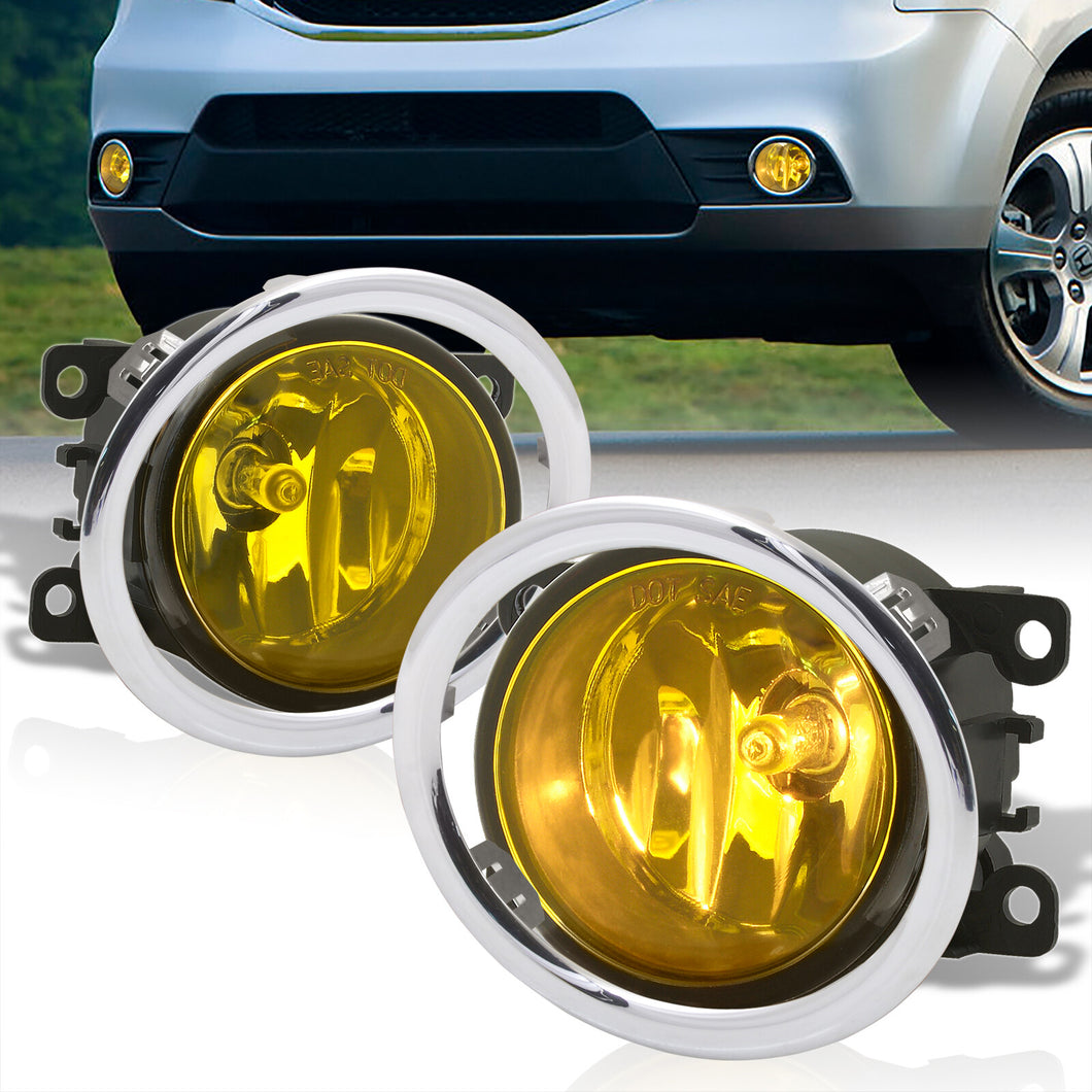 Honda Pilot 2012-2015 Front Fog Lights Yellow Len (Includes Switch & Wiring Harness)