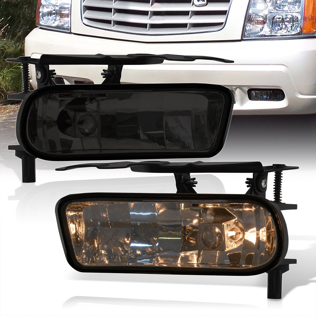 Cadillac Escalade 2002-2006 Front Fog Lights Smoked Len (No Switch & Wiring Harness)