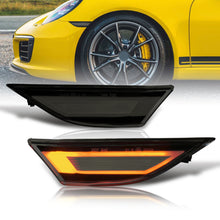 Load image into Gallery viewer, Porsche Carrera 991 2012-2019 / Boxster 981 718 2013-2021 / Cayman 982 2014-2022 Front Amber LED Side Marker Lights Clear Len
