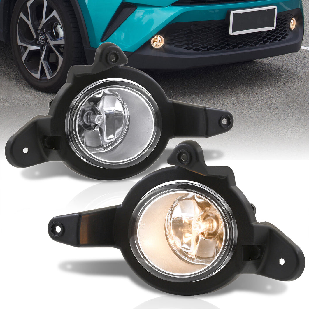 Toyota C-HR 2017-2019 Front Fog Lights Clear Len (Includes Switch & Wiring Harness)