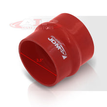 Load image into Gallery viewer, 3.5&quot; Straight Bellow Silicone Coupler Red
