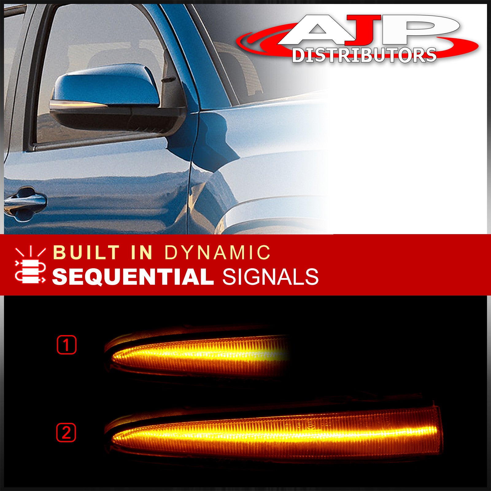 Clignotants LED Dynamiques Séquentiels Pour Rétroviseurs Toyota Alphard Vellfire AH30, Tacoma 2016-2019, RAV4 2019-2020, Highlander 2020 - Cristal Luxueux
