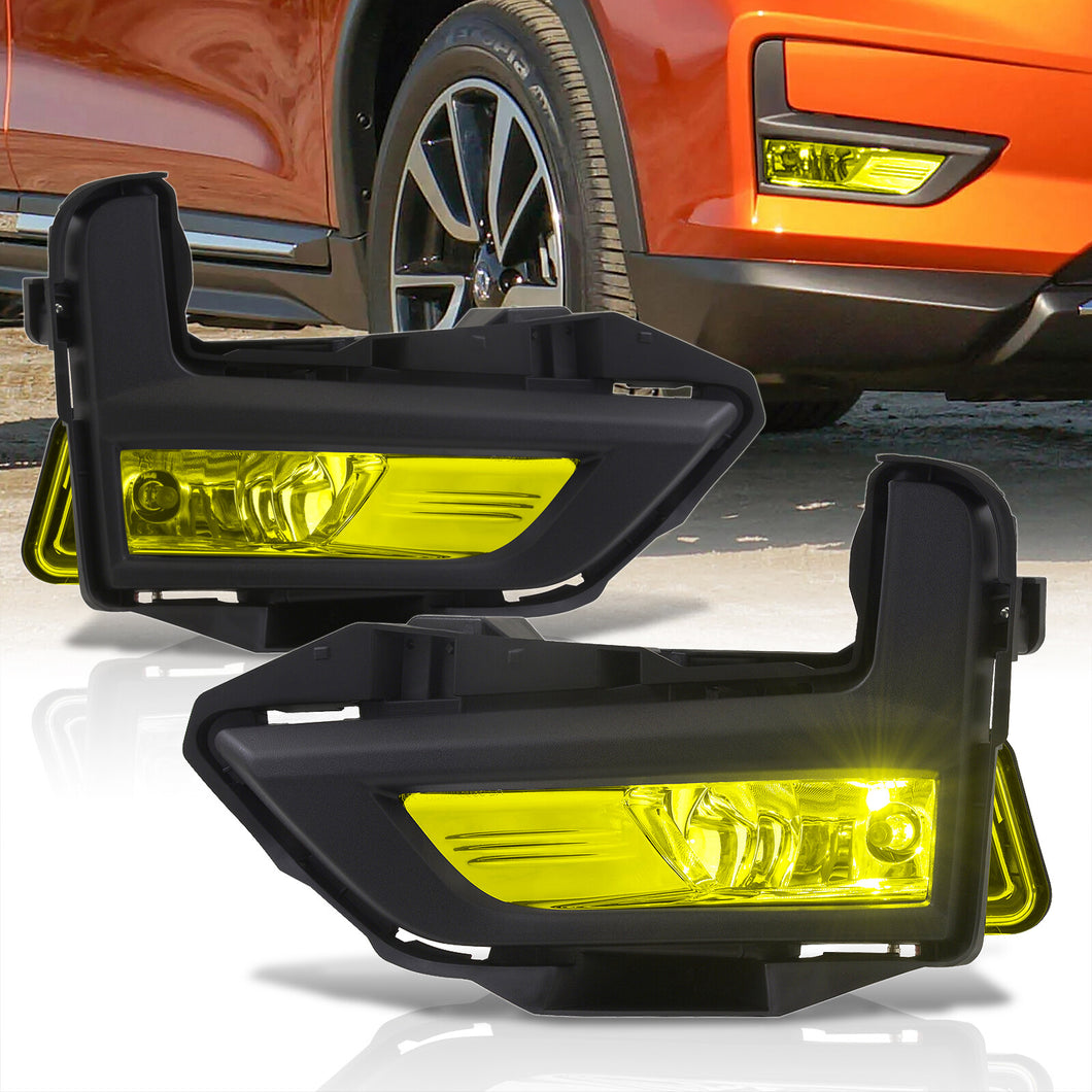 Nissan Rogue (Not Compatible for Sport Models) 2017-2020 Front Fog Lights Yellow Len (Includes Switch & Wiring Harness)