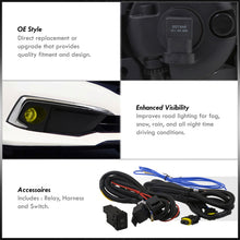 Load image into Gallery viewer, Honda Civic (Not Compatible for SI &amp; Type-R Models) 2019-2020 Front Fog Lights Yellow Len (Includes Switch &amp; Wiring Harness)
