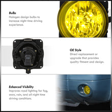 Load image into Gallery viewer, Ford Escape 2005-2007 / Mustang Cobra 2003-2004 / Focus SVT 2002-2004 Front Fog Lights Yellow Len (No Switch &amp; Wiring Harness)
