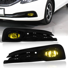 Load image into Gallery viewer, Honda Civic Sedan (Not Compatible for Coupe, Hybrid, &amp; SI Models) 2013-2015 Front Fog Lights Yellow Len (Includes Switch &amp; Wiring Harness)
