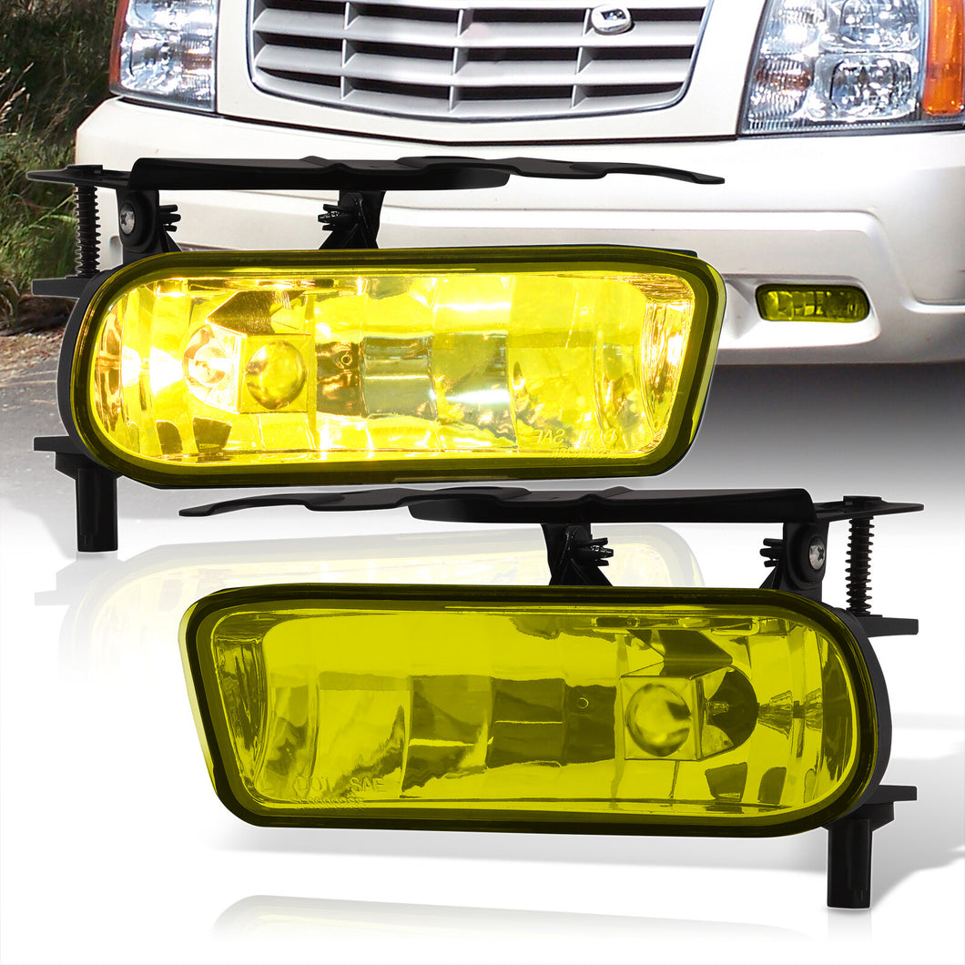 Cadillac Escalade 2002-2006 Front Fog Lights Yellow Len (No Switch & Wiring Harness)