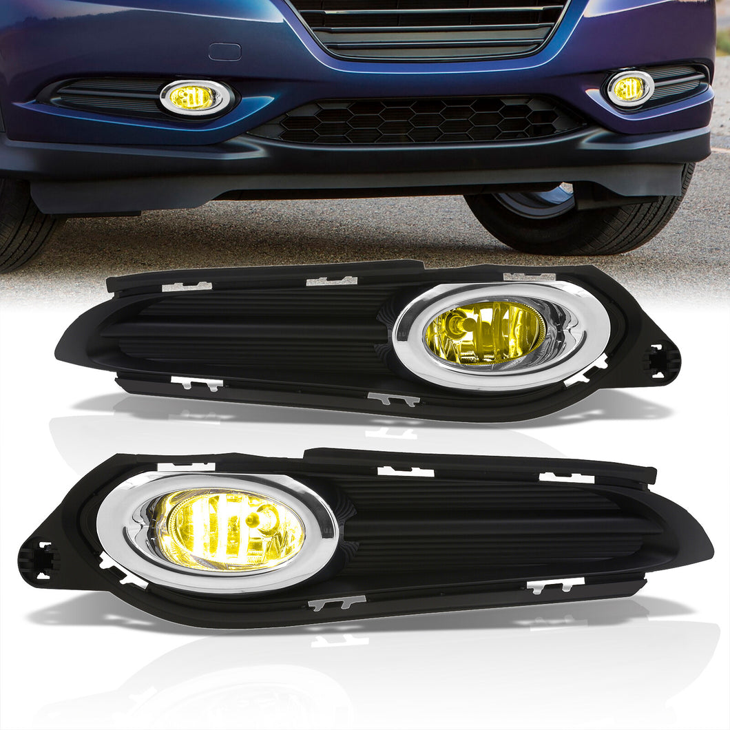 Honda HR-V 2016-2018 Front Fog Lights Yellow Len (Includes Switch & Wiring Harness)
