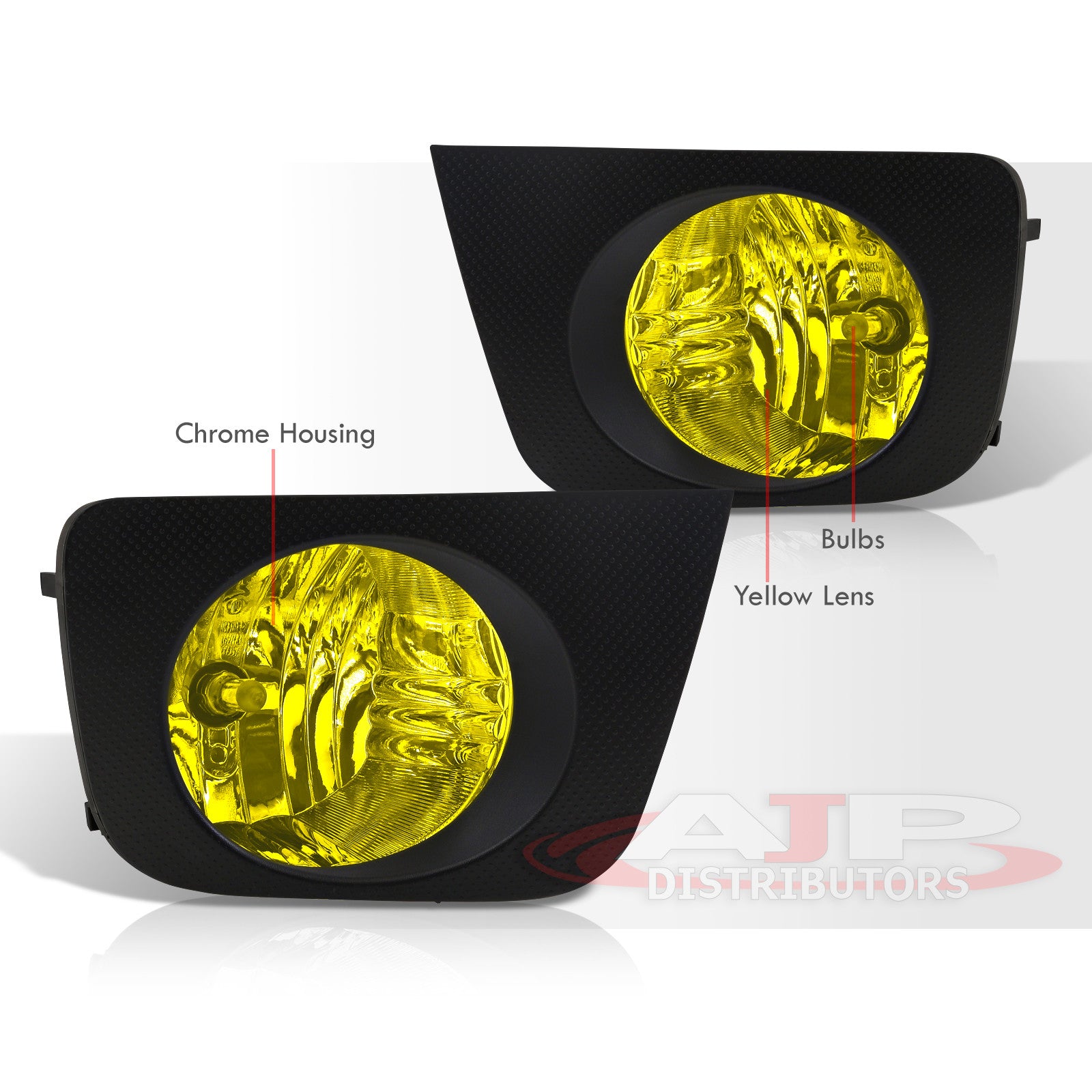 DRF CARTOOLS Fog Light Kit For 06-09 Toyota 4Runner Hilux Surf w/Clear