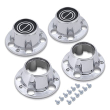 Load image into Gallery viewer, Ford F150 Bronco 1980-1996 4-Piece Wheel Hub Center Caps Chrome With Black Center
