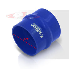 Load image into Gallery viewer, 3.75&quot; Straight Bellow Silicone Coupler Blue
