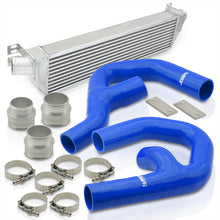 Load image into Gallery viewer, For 2006-2010 Volkswagen VW Golf GTI Jetta / Audi A3 Tube &amp; Fin Turbo Intercooler FMIC + Piping Kit Blue Couplers - 2.0L 2.0T FSi Mk5 Mk6 07 08 09
