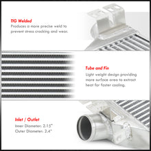 Load image into Gallery viewer, For 2006-2010 Volkswagen VW Golf GTI Jetta / Audi A3 Tube &amp; Fin Turbo Intercooler FMIC + Piping Kit Blue Couplers - 2.0L 2.0T FSi Mk5 Mk6 07 08 09
