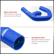 Load image into Gallery viewer, For 2006-2010 Volkswagen VW Golf GTI Jetta / Audi A3 Tube &amp; Fin Turbo Intercooler FMIC + Piping Kit Blue Couplers - 2.0L 2.0T FSi Mk5 Mk6 07 08 09
