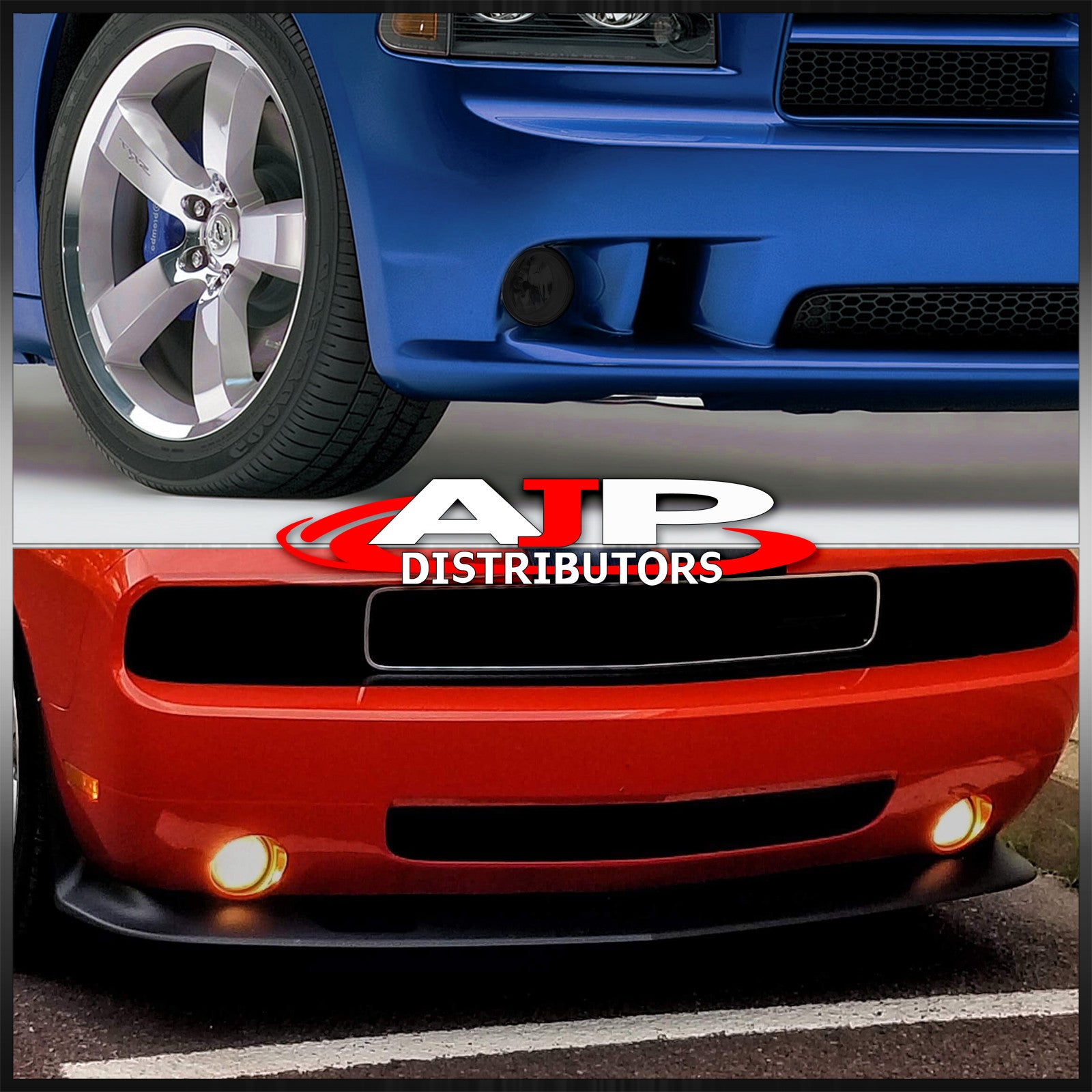 Dodge Charger 2006-2009 / Challenger 2008-2010 Front Fog Lights Smoked   AJP Distributors