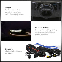 Load image into Gallery viewer, Ford Mustang V6 (Not Compatible for Cobra Models) 1994-1998 Front Fog Lights Clear Len (Includes Switch &amp; Wiring Harness)
