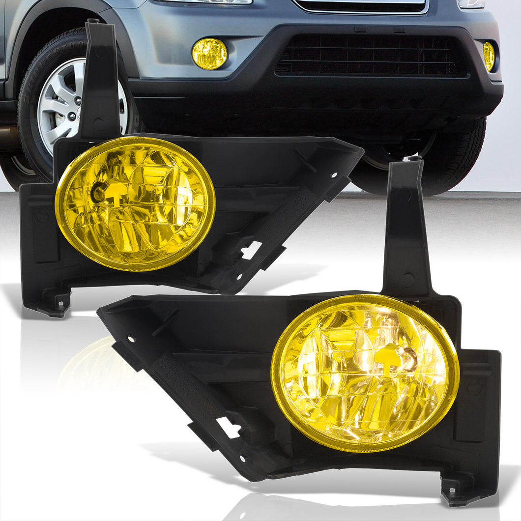 Honda CR-V 2005-2006 Front Fog Lights Yellow Len (Includes Switch & Wiring Harness)